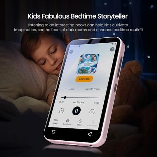 TIMMKOO 16GB Kids MP3 Player with Bluetooth and WiFi, Parental Controls, 4" Music Player with Spotify, Audible Up to 1TB （Pink） — view 5