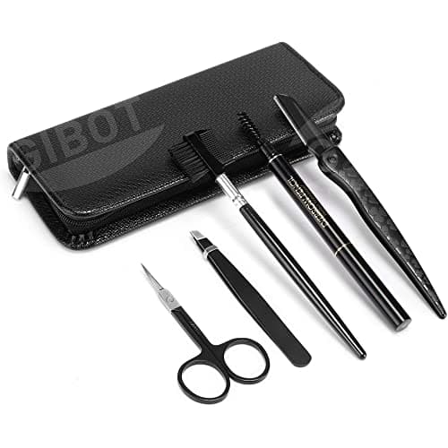 Gibot Eyebrow Grooming Kit, 5 pcs with Travel Case — view 3
