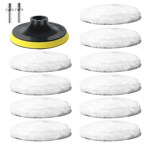 14 Pcs Car Polishing Pads for Drill, Car Polishers and Buffers Kit
