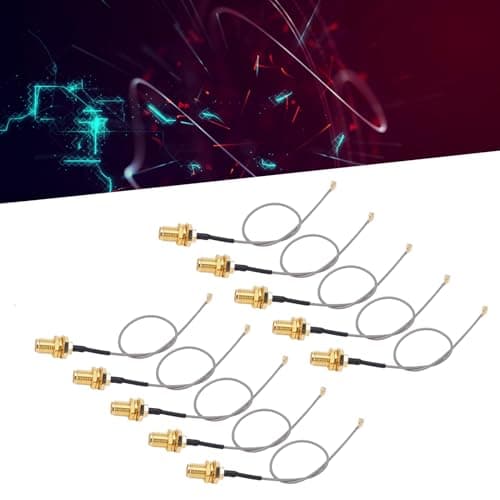 Klanata 10pcs Coaxial Adapter Cable, 50 Ohm RF Signal Extension Cables for Connecting GPS Systems, Receivers, Scanners, WiFi Hotspots, and Radio Devices — view 2