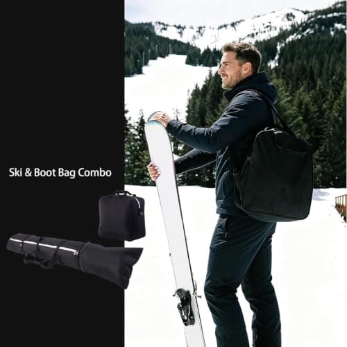 Ski Bag Oxford Cloth – Waterproof Padded Tote | Transport Carrying — view 3