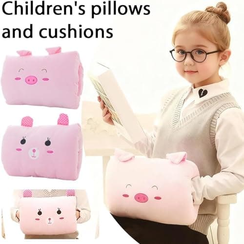 Kids Cartoon Hand Warmer Pillow-Winter Plush Hand Pillow Hand Warmer, Soft Cotton Kids Travel Pillows (A) — view 3