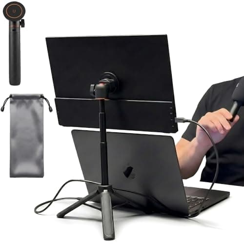Portable Travel Monitor Stand Magnetic Metal Tripod for Monitor/iPad/iPhone