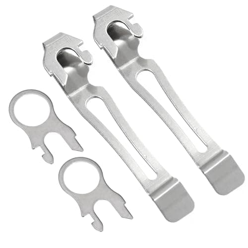 Nayciiy Stainless Steel Quick Release Multi-Tool Set - Pocket Clip and Lanyard Ring (2)