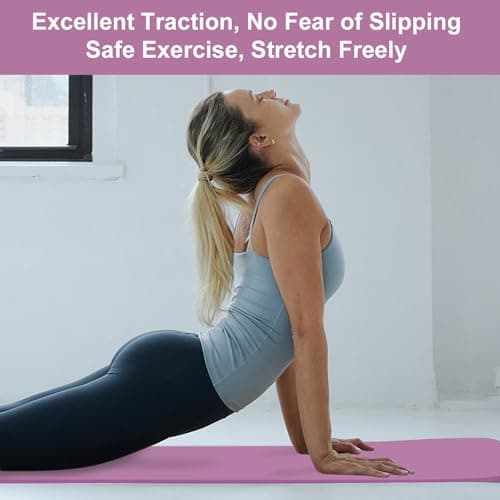 Foldable Yoga Mat for Women & Men, TPE Non-Slip Exercise Mat 183 x 61 cm, 5 mm Thick Fitness & Pilates Mat for Yoga, Gymnastics, Home Workouts, Travel & Outdoor Training — view 5