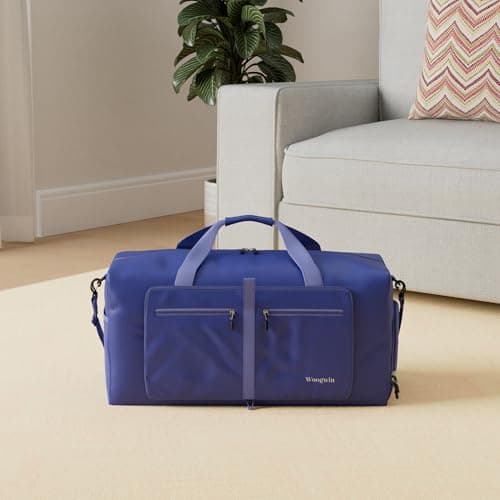 ehsbuy 60L Foldable Travel Duffle Bags for Men Women Large Holdall Waterproof Overnight Weekend Bags for Gym Luggage — view 2
