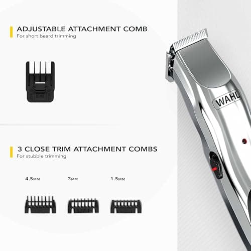 Wahl Groomsman Cord/Cordless Stubble & Beard Trimmer, Stubble Trimmer, Gift for Him, Male Grooming Set, Trimmers for Men, Rechargeable Trimmer, Corded, Cordless, Beard Care — view 4