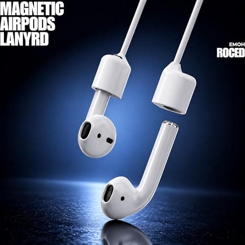 AirPods Accessories Kit 3-in-1 Bundle – Earbud Cleaning Pen, Magnetic Anti-Lost Silicone Strap & Hard Travel Carrying Case for Apple AirPods, Earbuds, Bluetooth Headphones & Wireless Earphones — view 5