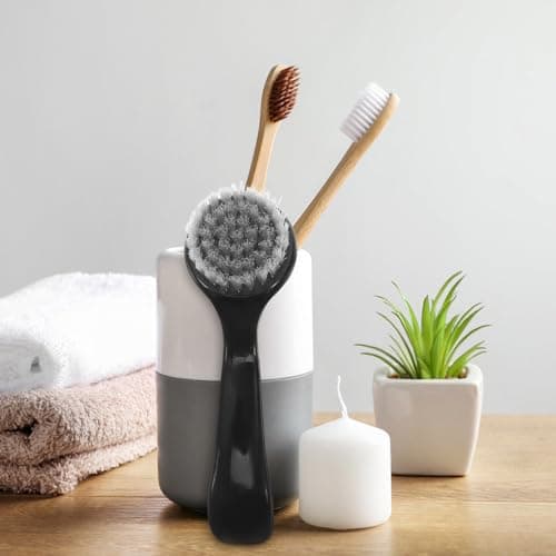 3pcs Black Nylon Wool PVC Facial Cleansing Brush Set — view 6