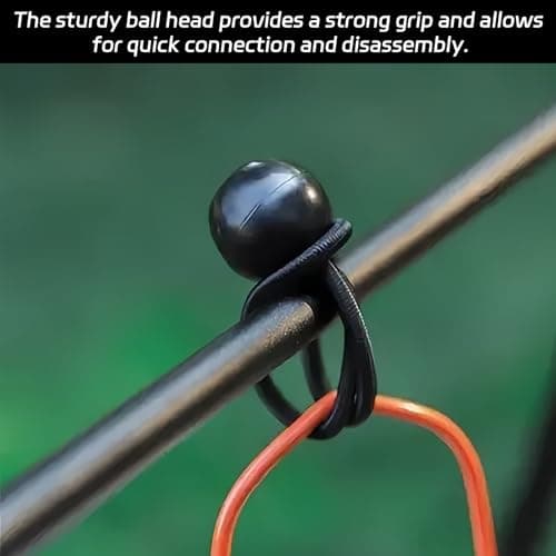 10 Pcs Bungee Ball,15cm Bungee Cords With Balls,Ties Heavy Duty — view 4