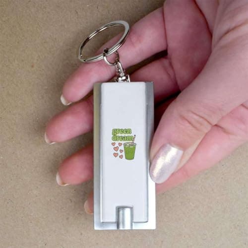 Azeeda 'Green Dream Matcha' LED Keyring Torch (KT00051820) — view 3