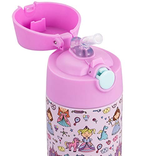 Snug Kids Flask - Stainless Steel Insulated Water Bottle with Straw for Children/Toddlers (Girls/Boys) - Princess, 500ml — view 3