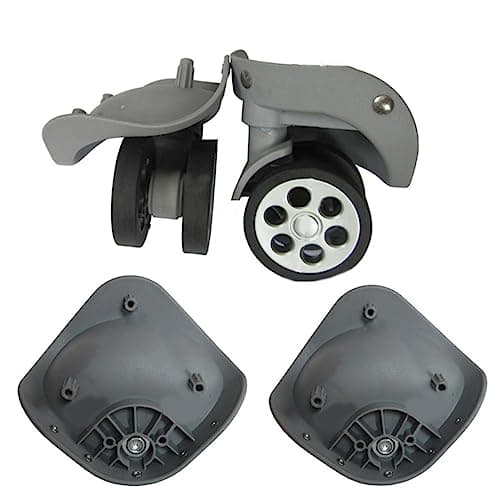 [Netbiio] A79 Suitcase Wheel Replacement Kit Luggage Box Roller Bearing Hardware Repair Kit with Trolley Double Row Caster Screws, light grey large — view 5