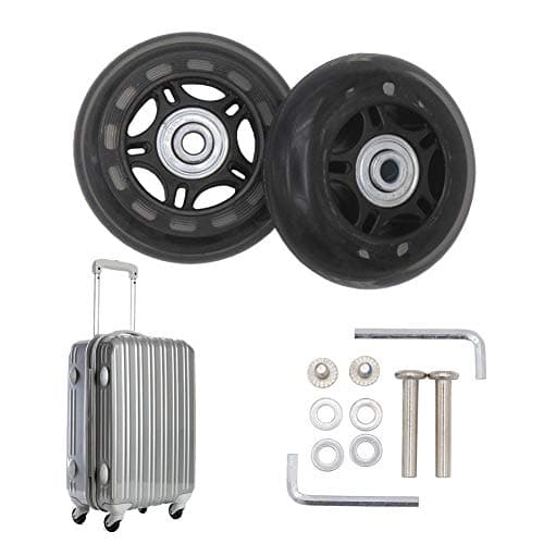 Leen4You Luggage Suitcase Replacement Wheels With Screws Axles Repair Tool for Luggage Suitcase Trolley,Skate Replacement Wheels(Pack of 2) — view 4