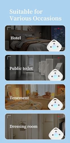Lancoon 8 Pack Hidden Camera Detector Portable Compact Anti-Surveillance Anti-thief Spy Eavesdropping RF Listening Detector for Hotel Travel Home Office — view 4