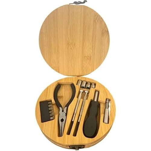 Personalised Bamboo Multi-Tool Gift Set | Engraved Screwdriver & Pliers Set for Him | Eco-Friendly DIY Toolkit | Custom Engraved Gift for Dad, Birthday or Father’s Day — view 5