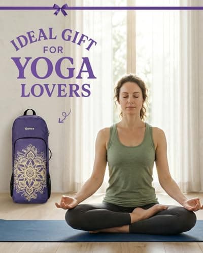 Gonex Yoga Mat Bag Convertible Backpack Blocks Carrier Wet Pocket — view 6