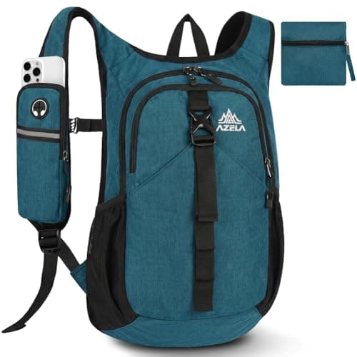 HOTUT Ultra Lightweight Foldable Backpack, 15L Hiking Backpack, Water Resistant Travel Day Bag for Men Women, Packable Rucksack Daypack for Cycling Climbing Travelling Camping Sports Outdoor (blue)