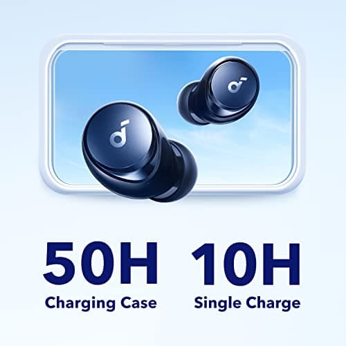 soundcore by Anker Space A40 Auto-Adjustable Active Noise Cancelling Wireless Earbuds, Reduce Noise by Up to 98%, 50H Playtime, Hi-Res Sound, Comfortable Fit, App Customization, Wireless Charge — view 4