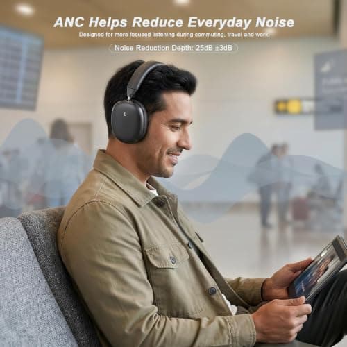 VoKinroad Wireless Over-Ear Headphones with Magnetic Earpads — view 4