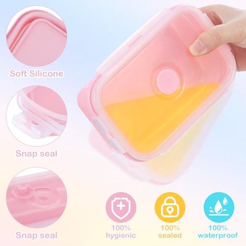Zourglow 3Pcs Silicone Collapsible Camping Bowl, 350 + 550 + 800 ml — view 3