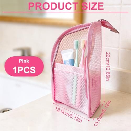 Toothbrush Travel Bag with Stand-Up Design, Lightweight Toiletry Organizer — view 2