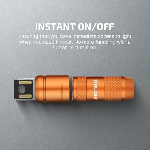 OLIGHT imini 2 Keychain Rechargeable Small EDC Torch, Orange — view 4