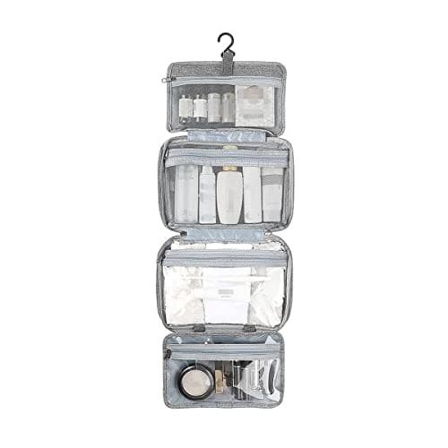 Hanging Toiletry Bag for Women, Large Waterproof Wash Bag with Hook