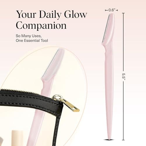 Kitsch Dermaplane Razor for Women Face 12pcs - Blush — view 5