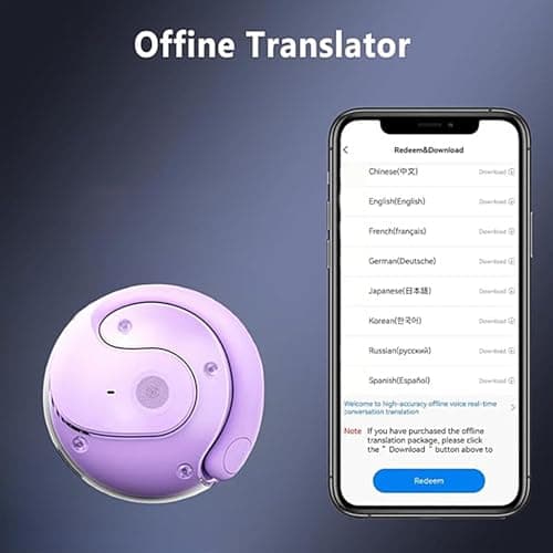 Hy-t26 Pro Language Translator, Wireless Real Time Translation Earbuds, Hy-t26 Interpretation Earphone with 75 Languages, Electronic Foreign Language Translators, for Offices Supplies — view 4