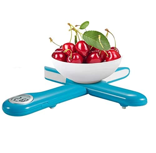 CAMRY Foldable Digital Kitchen Scale, Blue