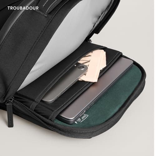 Troubadour Apex 4.0-22L Premium Laptop Backpack - Ergonomic & Water Resistant - Designed for Work and Travel - Black — view 4