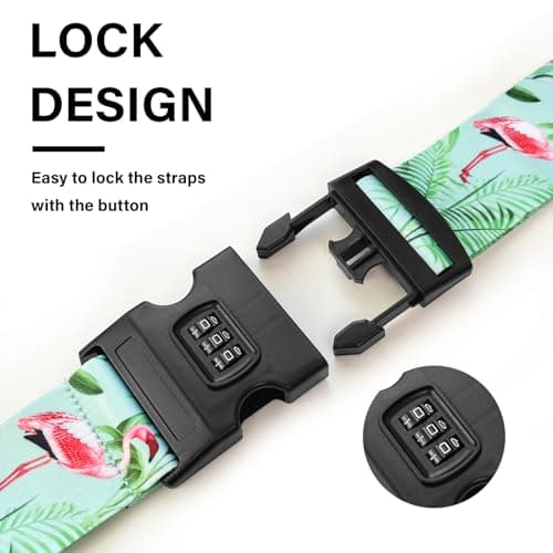 SUWEIR Luggage Straps (2 with Lock) for Suitcases & Travel Bags — view 5