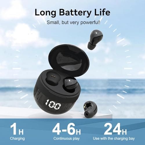 Wireless Invisible Earbuds Small Mini In Ear Buds Bluetooth Tiny Earphones — view 5
