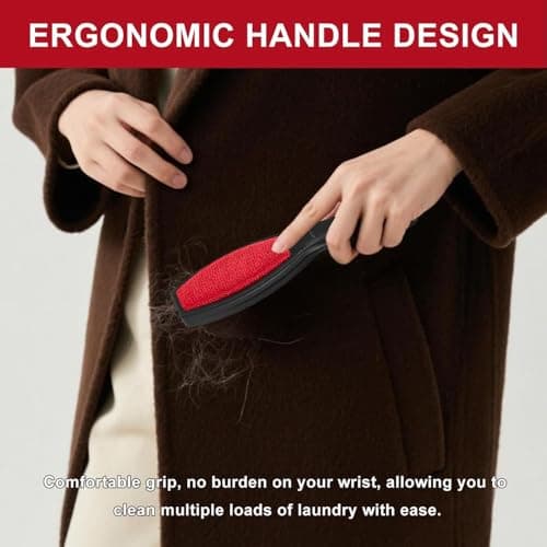 2-Piece Reusable Fabric and Upholstery Cleaning Brush Set for Pet Hair, Lint, and Dust Removal — view 4