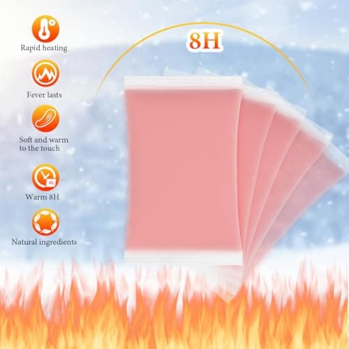 Flintronic 10 Pairs Hand Warmers, 12 Hours Warm Hands - Hand Heat Pads - Air Activated - Instant Heat - Natural Warmth - Pocket Heater — view 2
