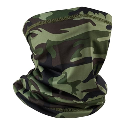 Fousam Scarf for Men and Women, Cooling Mask, Face and Neck Protection, Scarf, for Sun Protection, Hiking, Fishing, Climbing, Riding, Hunting, Woodland camo