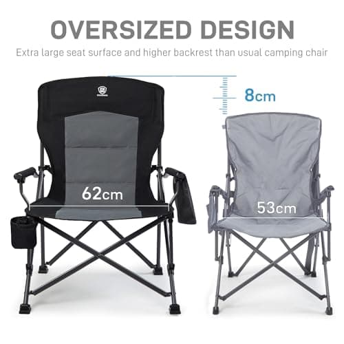EVER ADVANCED Camping Chair for Adults Oversized 230KG for Heavy People — view 4