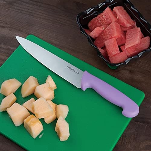 Hygiplas Stainless Steel Cooks Knife, Purple, 8.5" — view 4