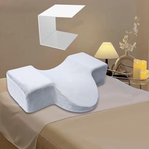 Sharplace U Shaped Pillow Workbench Professional Beauty Neck Support Pillow Operate Table Beauty Salon Pillow for Beauty Salon Home, grey — view 2