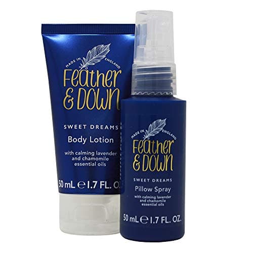Feather & Down Straight to Sleep Gift Set (50ml Pillow Spray & 50ml Body Lotion) - The perfect sleep duo, infused with lavender & chamomile essential oils. Vegan Friendly & Cruelty Free. — view 2