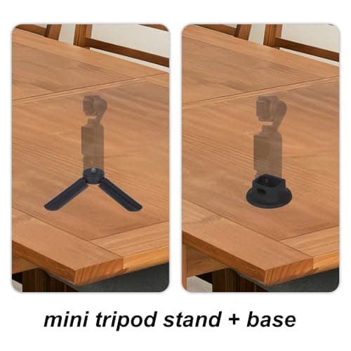 Mini Tripod for DJI Osmo Pocket 3 Portable Tripod Stand Black Mount — view 3