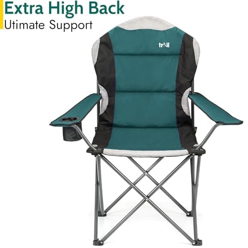 Trail Kestrel High Back Camping Chairs, Teal, 2 Pack — view 6