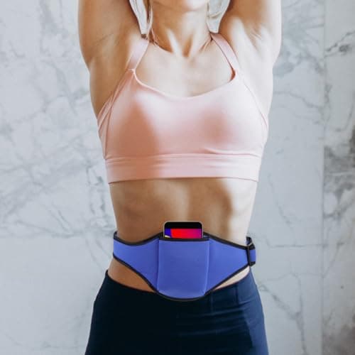 2pcs Microphone Waist Belt Pouch for Gym, Adjustable Polyester Storage — view 4