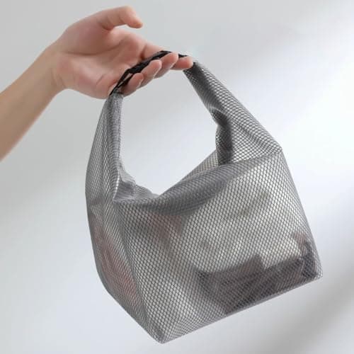 DSLKGWE Double Compartment Storage Bags for Travel Swimwears, Gray — view 5
