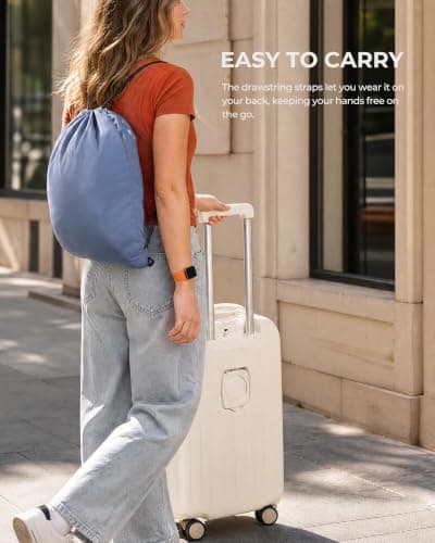 Samfolk Packing Cubes for Suitcases, 8 Set Travel Packing Cubes for Backpack, Lightweight Suitcase Organiser Bags with Laundry Bag,Blue — view 5