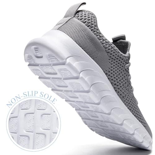 Trainers Men Women Running Shoes Slip On Gym Sports Grey Size 6 UK — view 4