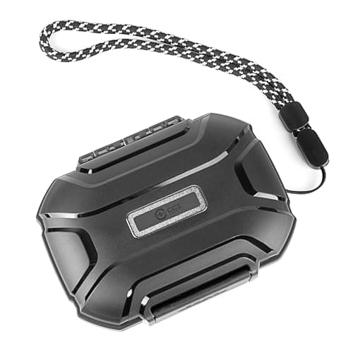 CCZ ZC01 Earphone Case, Portable Small Case with Nylon Wrist Strap, PC Waterproof Multi-functional Storage Box for Hearing Aid, IEM, Earbuds, Jewelry, Electronic Accessories, Earphone Cable