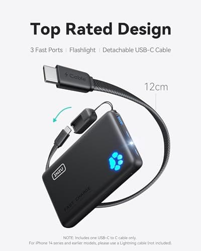 INIU 45W Fast Charging Power Bank, 40% Smaller 10000mAh Portable Charger — view 4