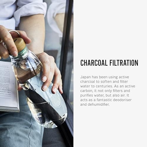 BLACK + BLUM Eau Good Glass Water Bottle | Leak Proof | 650ml | Olive — view 5
